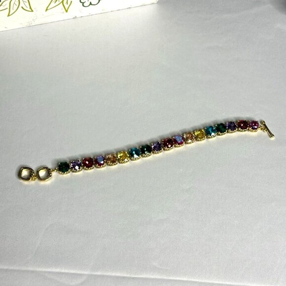 Park Lane Jewelry Light Show Baby Signature Bracelet Rainbow Crystal Gold-Tone - Picture 15 of 15